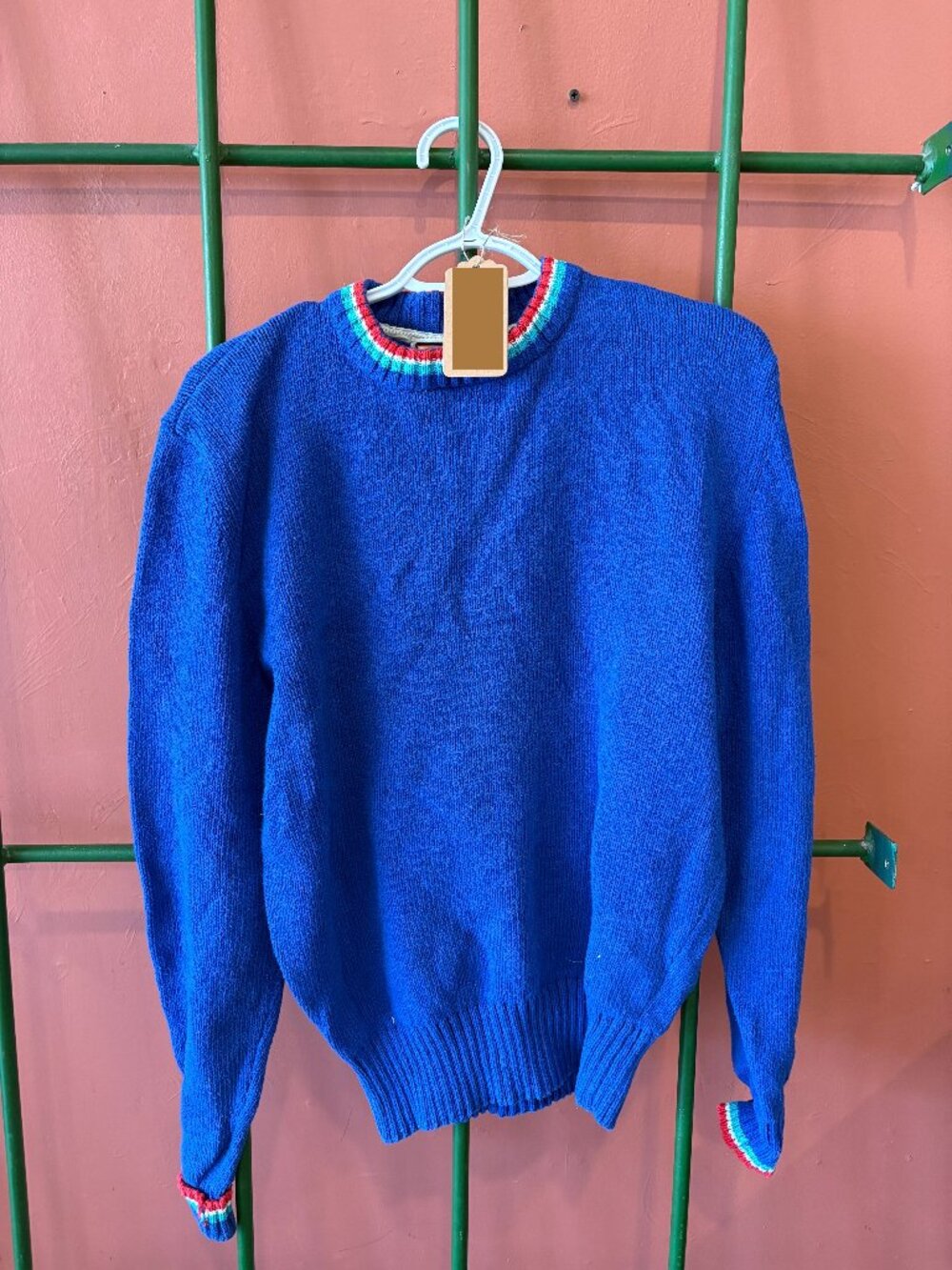 Vintage Merona Bright Blue Knit Sweater